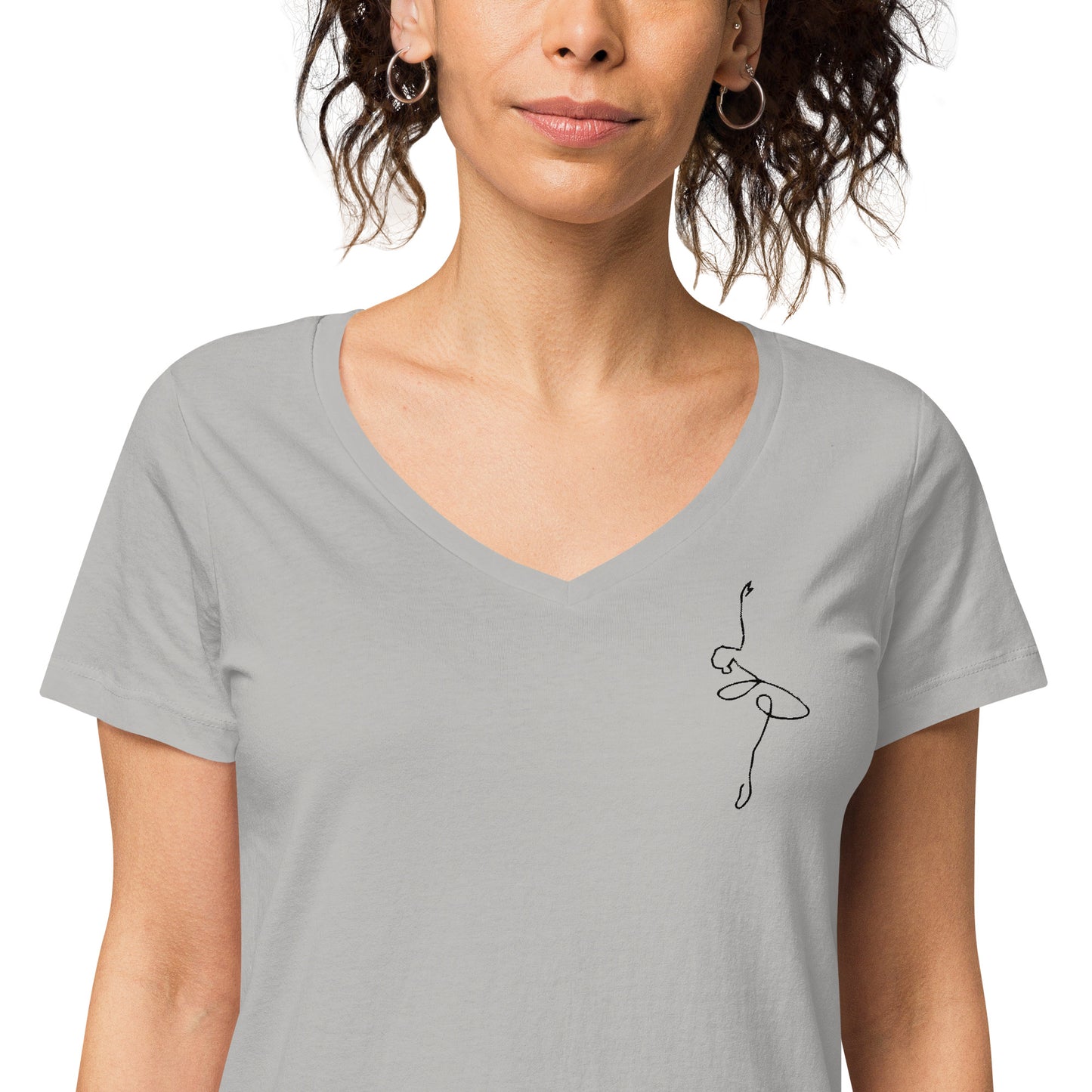 Women’s fitted v-neck t-shirt