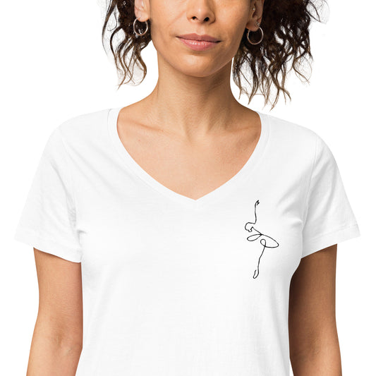 Women’s fitted v-neck t-shirt